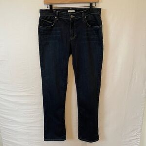 Eileen Fisher Stretch Straight Jean Washed Indigo Size 8